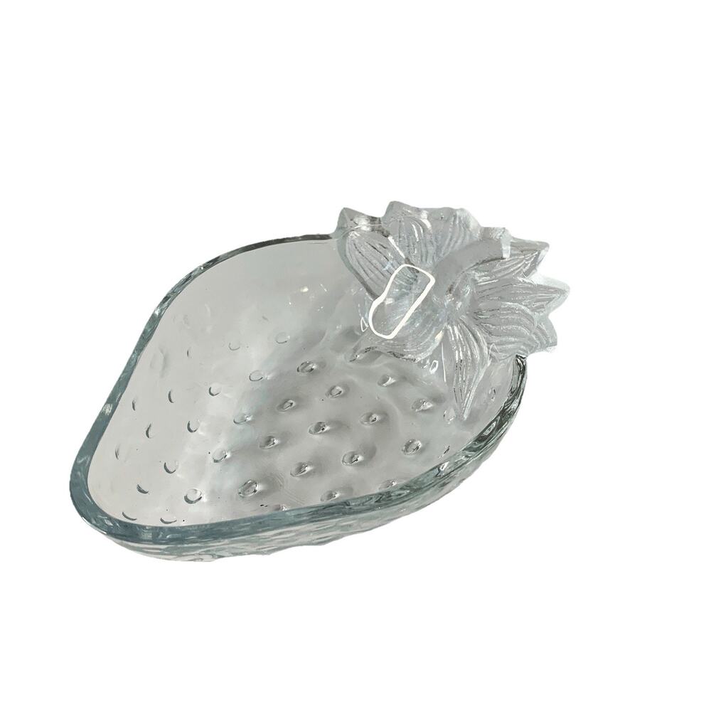Mikasa Studio Nova Strawberry Delight Glass Candy Fruit Bowl Trinket Dish